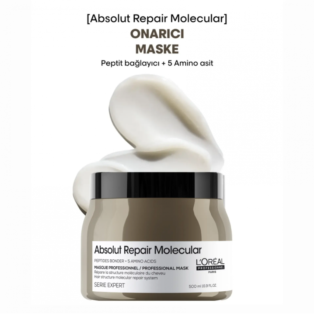 L'Oréal Professionnel Absolut Repair Molecular Profesyonel Saç Maskesi 500 ml