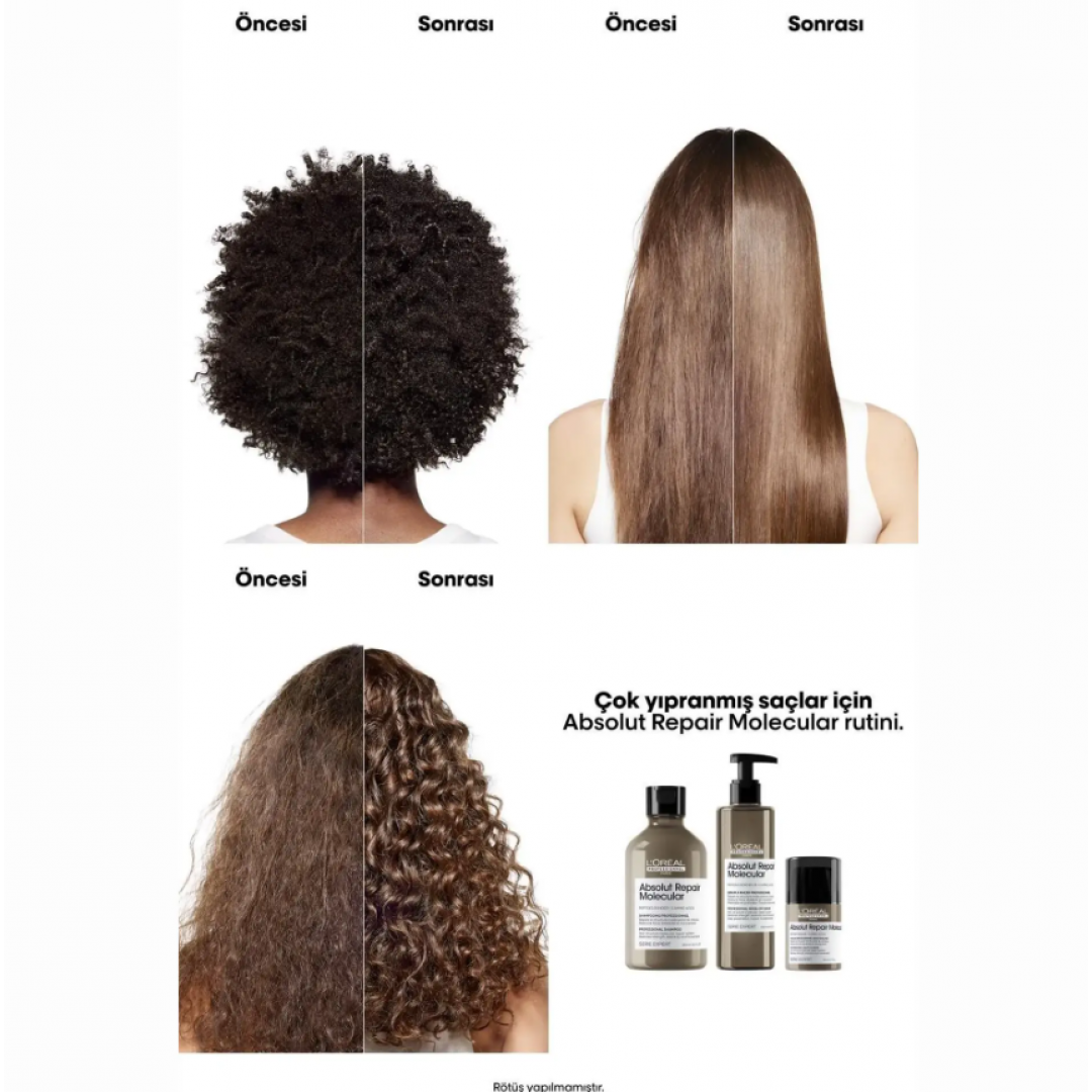 L'Oréal Professionnel Absolut Repair Molecular Durulanmayan Saç Maskesi 100 ml L'Oréal Professionnel Absolut Repair Molecular Durulanmayan Saç Maskesi 100 ml