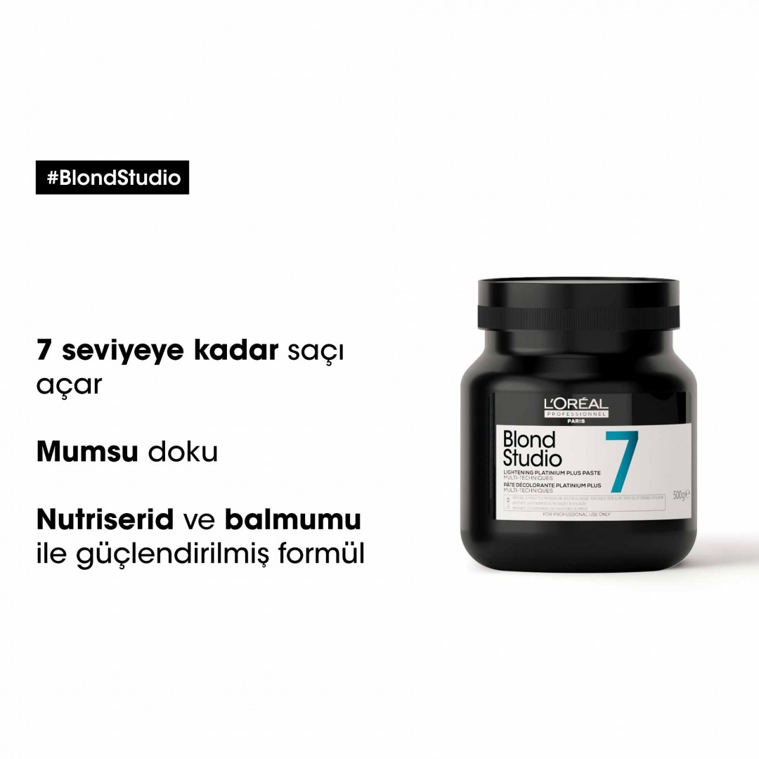 L'Oréal Professionnel Paris Blond Studio 7 Platinium Plus Saç Açıcı Hamur 500 Gr