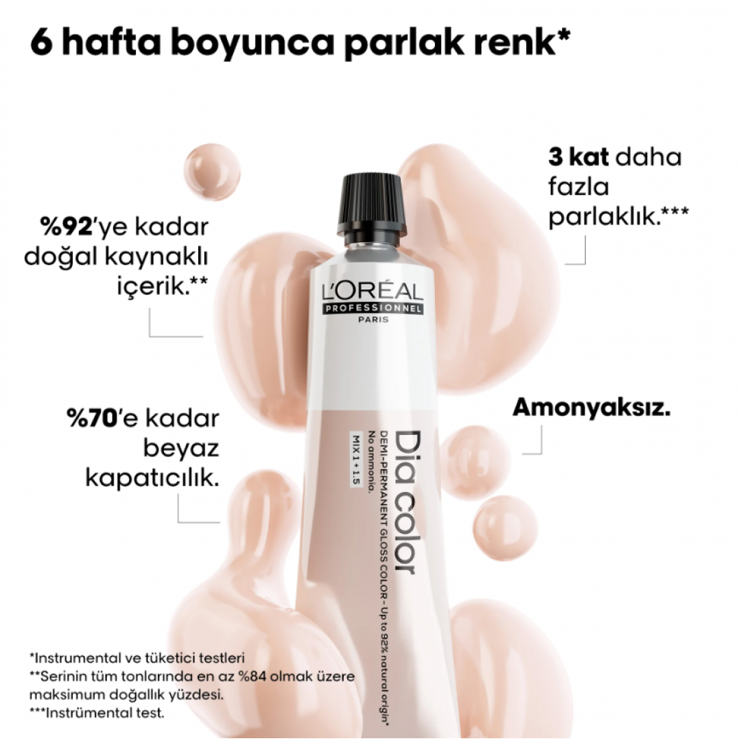 L'Oréal Professionnel Dia Color Amonyaksız Saç Boyası 60 ml - 1 Siyah