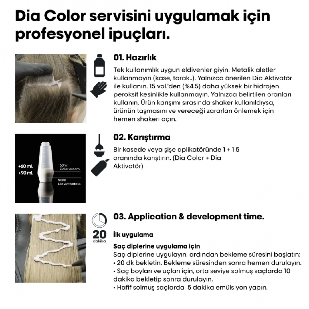 L'Oréal Professionnel Dia Color Amonyaksız Saç Boyası 60 ml - 1 Siyah
