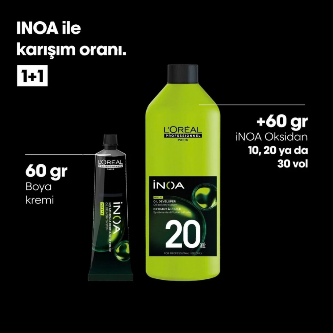 Loreal Professionnel Paris Inoa Amonyaksız Saç Boyası 60 gr - 2.0 Yoğun Koyu Kahve