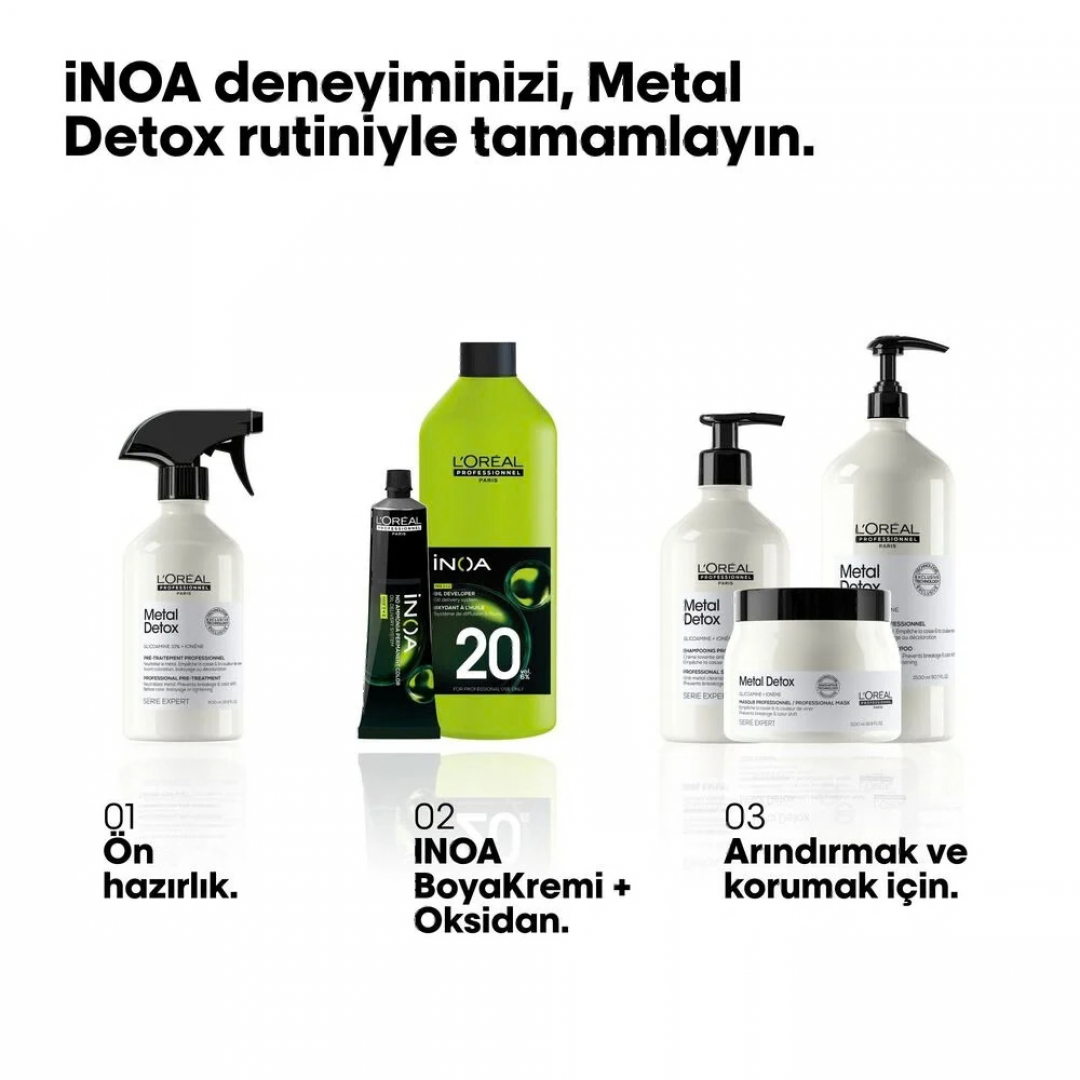 Loreal Professionnel Paris Inoa Amonyaksız Saç Boyası 60 gr - 2.0 Yoğun Koyu Kahve