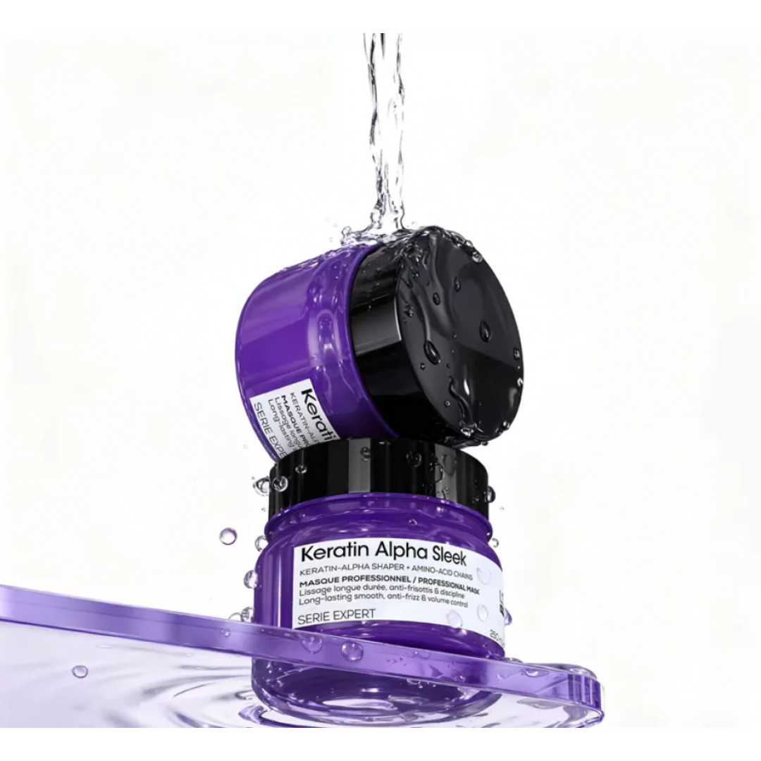 L'Oréal Professionnel Keratin Alpha Sleek Elektriklenme Önleyici ve Pürüzsüzleştirici Saç Maskesi 250 ml
