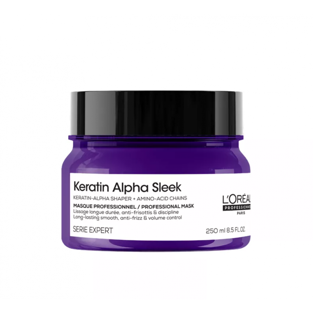 L'Oréal Professionnel Keratin Alpha Sleek Elektriklenme Önleyici ve Pürüzsüzleştirici Saç Maskesi 250 ml