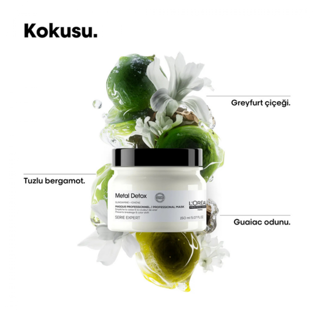 Loreal Professionnel Paris Serie Expert Metal Detox Renkli ve Açıcı ile İşlem Görmüş Saçlar İçin Metal Karşıtı Koruyucu Maske 150 ml