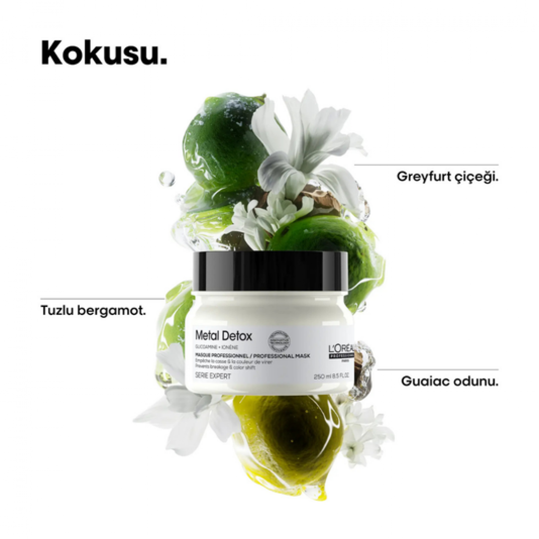 Loreal Professionnel Paris Serie Expert Metal Detox Renkli ve Açıcı ile İşlem Görmüş Saçlar İçin Metal Karşıtı Koruyucu Maske 250 ml Loreal Professionnel Paris Serie Expert Metal Detox Renkli ve Açıcı ile İşlem Görmüş Saçlar İçin Metal Karşıtı Koruyucu Maske 250 ml