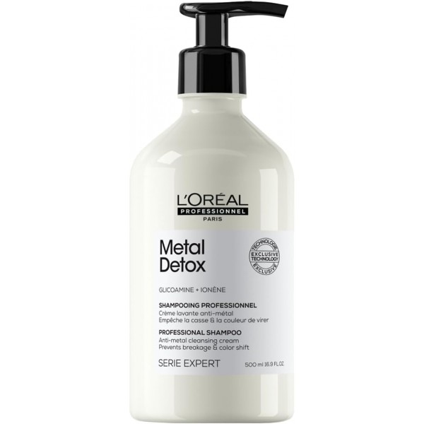 Loreal Professionnel Paris Serie Expert Metal Detox Renkli ve Açıcı ile İşlem Görmüş Saçlar İçin Metal Karşıtı Arındırıcı Şampuan 500 ml