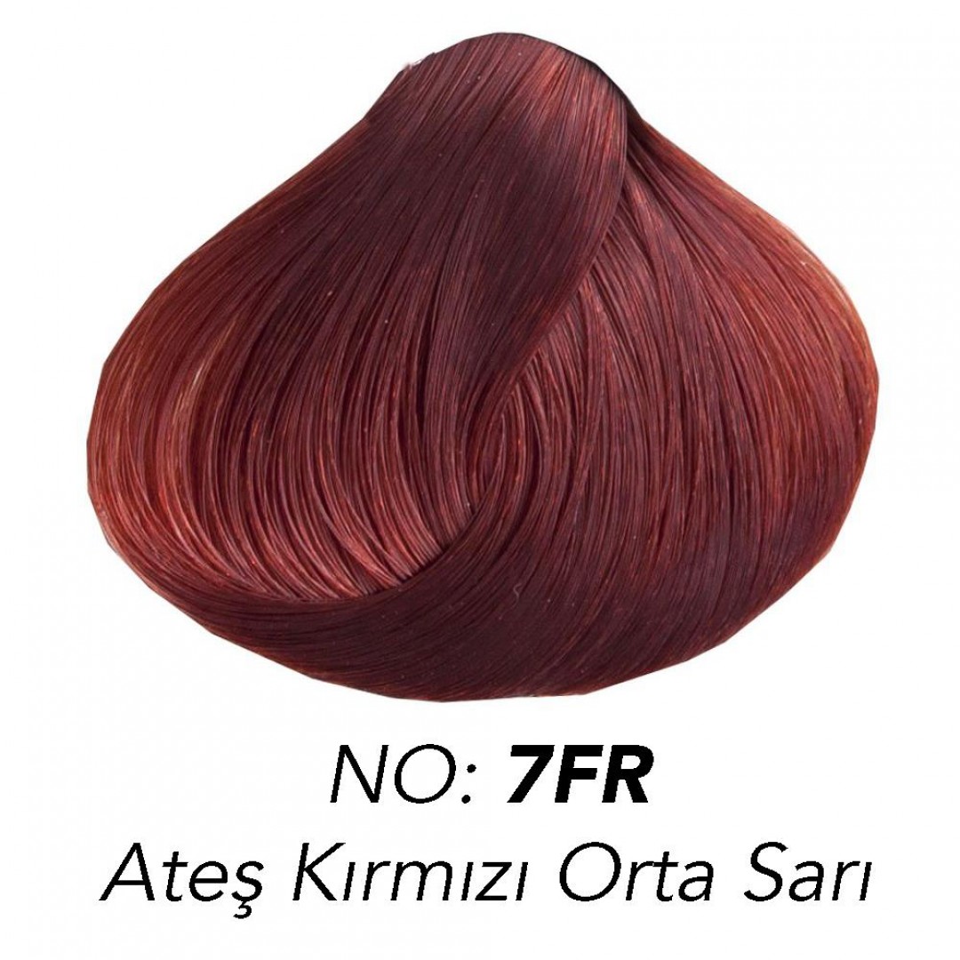 Organic Colour Systems Organik Bitkisel Saç Boyası 150 ml - 7FR Ateş Kırmızı Orta Sarı