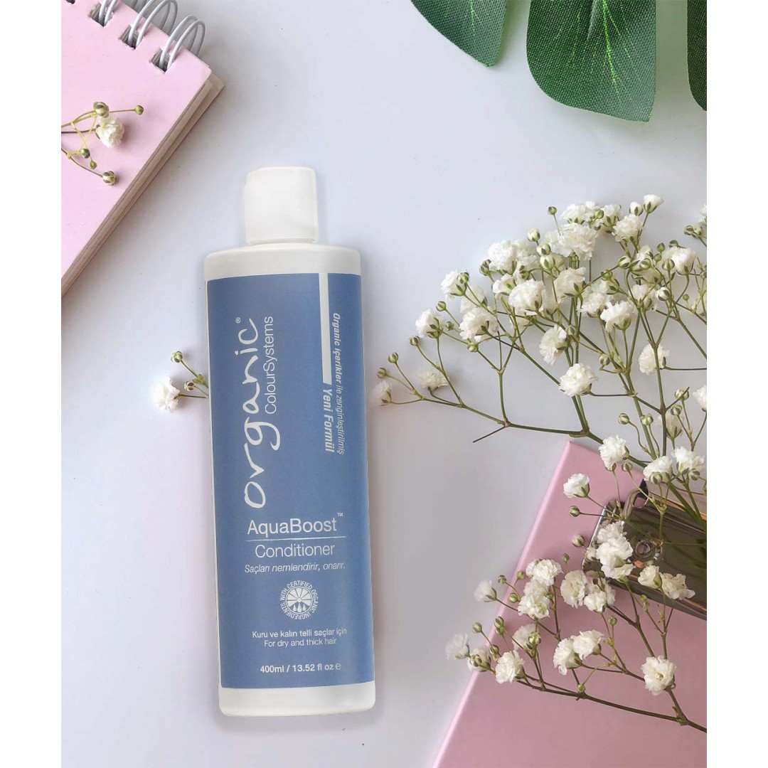 Organic Colour Systems Aqua Boost Nemlendirici Saç Kremi 400 ml – Profesyonel Organik Bakım