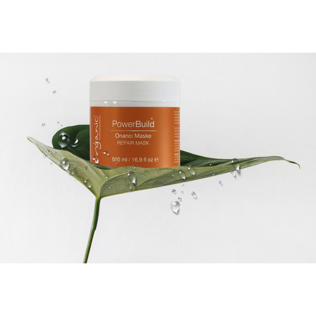 Organic Colour Systems PowerBuild Onarıcı Saç Maskesi 500 ml – Profesyonel Organik Yapılandırma