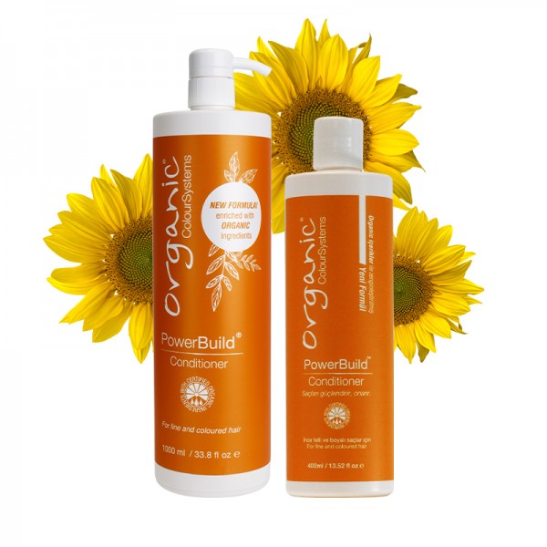 Organic Colour Systems PowerBuild Onarıcı Saç Kremi 1000 ml – Profesyonel Organik Yapılandırma