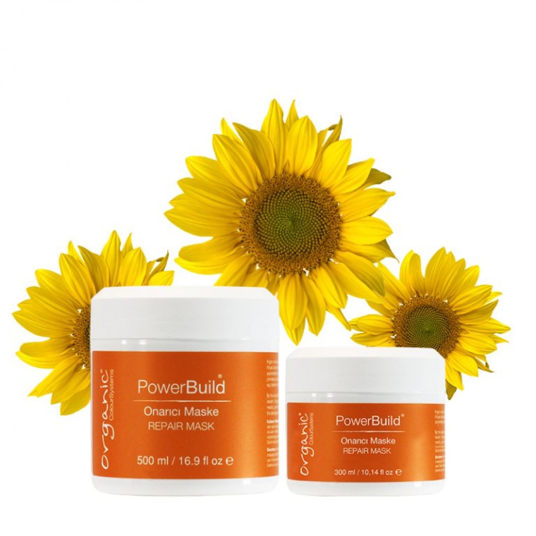 Organic Colour Systems PowerBuild Onarıcı Saç Maskesi 300 ml – Profesyonel Organik Yapılandırma
