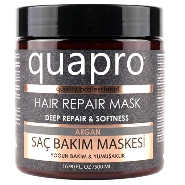 Quapro Argan Saç Bakım Maskesi 500 ML - Yoğun Nemlendirici ve Canlandırıcı