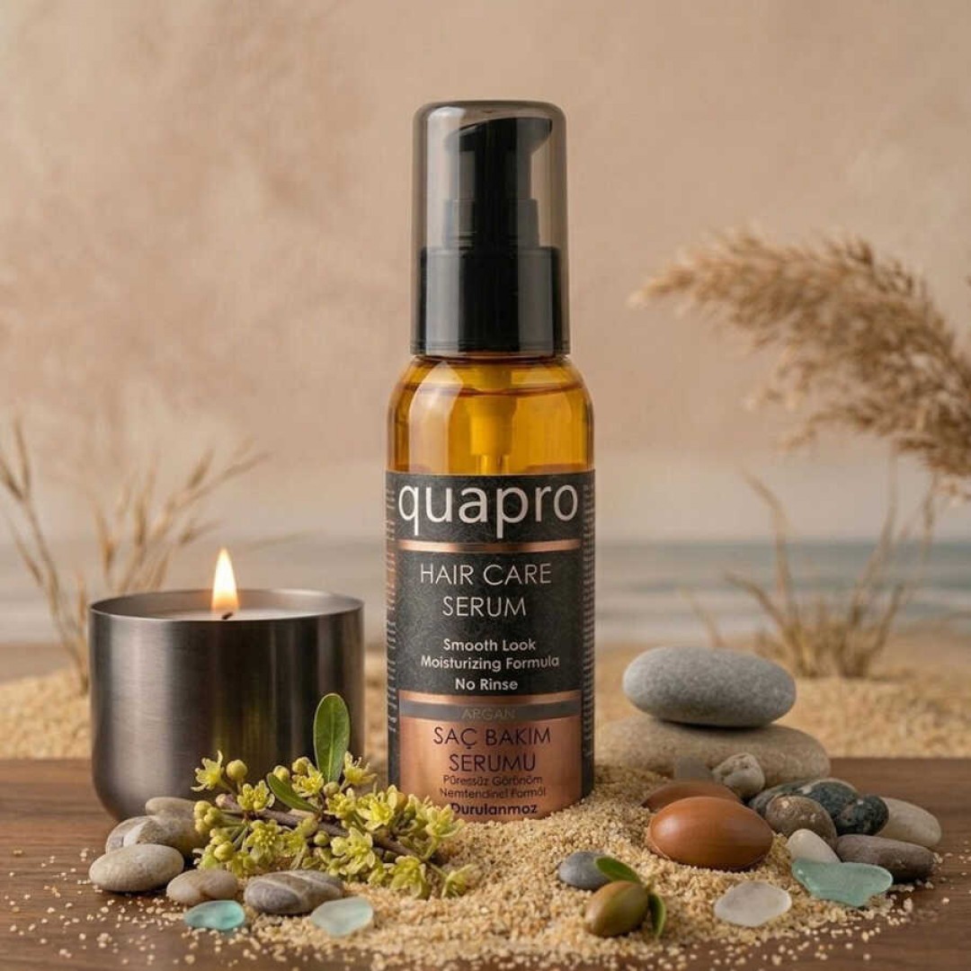 Quapro Argan Saç Serumu 100 ML - Elektriklenme Karşıtı ve Kırık Onarıcı