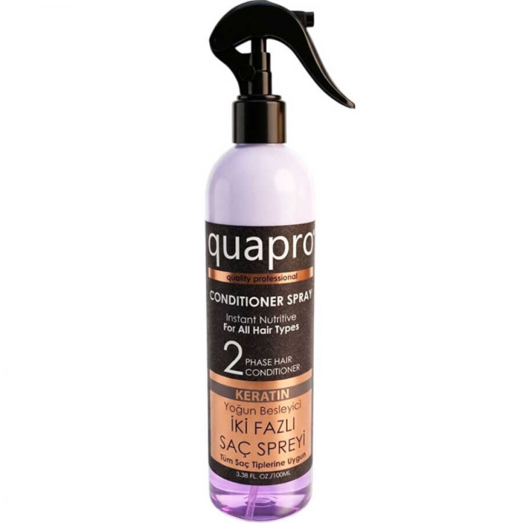 Quapro Fön Suyu Keratin 400 ML - Onarıcı Şekillendirici ve Bakım Spreyi