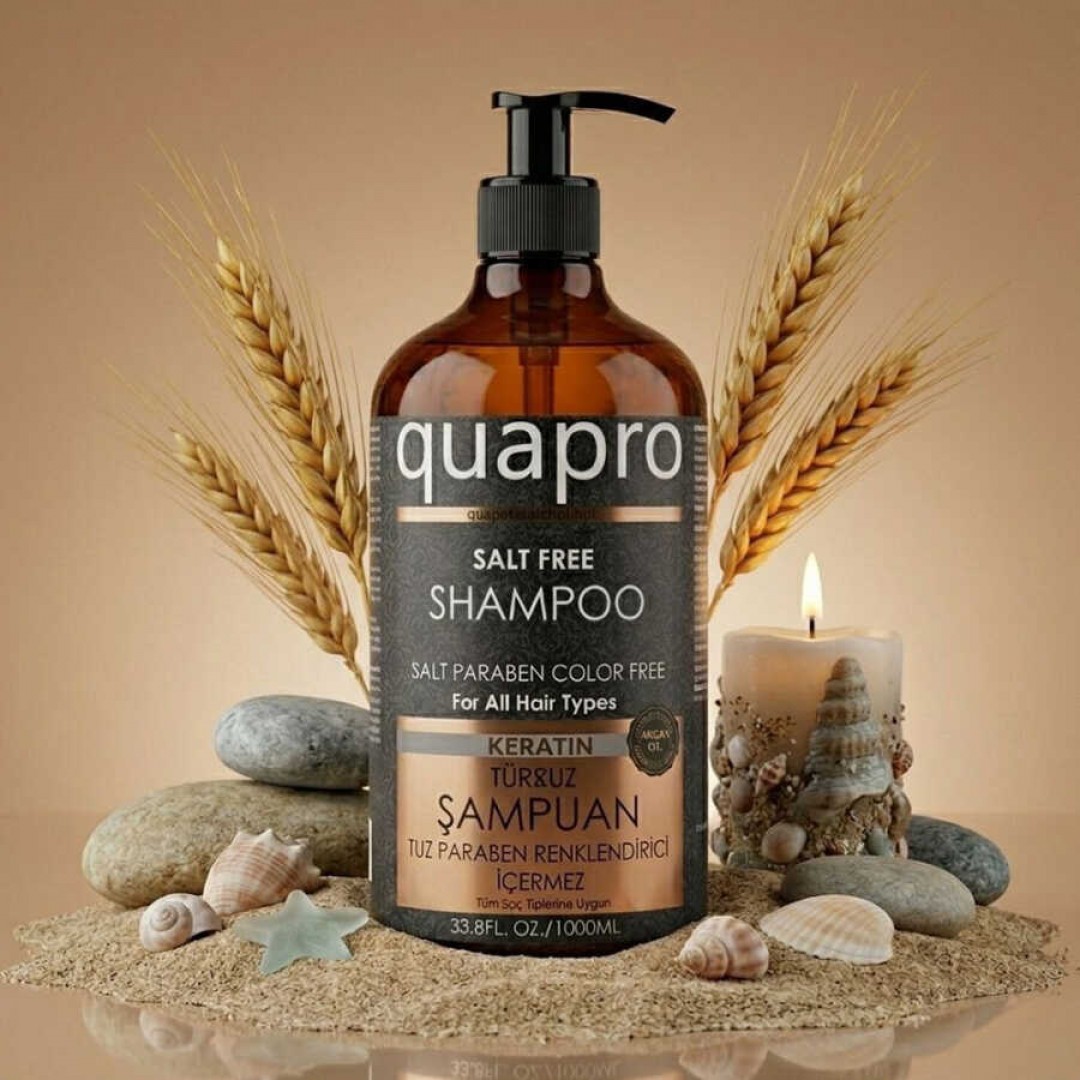 Quapro Keratin Şampuan 1000 ML - Onarıcı ve Parlatıcı Bakım
