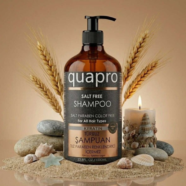 Quapro Keratin Şampuan 1000 ML - Onarıcı ve Parlatıcı Bakım Quapro Keratin Şampuan 1000 ML - Onarıcı ve Parlatıcı Bakım