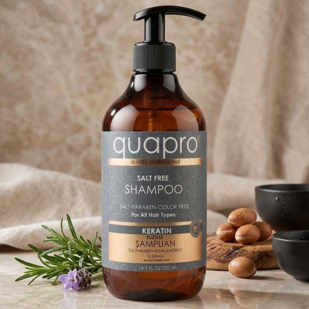Quapro Keratin Şampuan 500 ML - Onarıcı ve Parlatıcı Bakım
