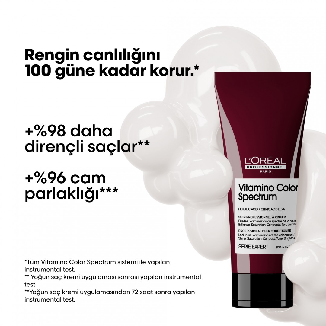 L'Oréal Professionnel Vitamino Color Spectrum Parlaklık Kazandıran Saç Kremi 200 ml L'Oréal Professionnel Vitamino Color Spectrum Parlaklık Kazandıran Saç Kremi 200 ml