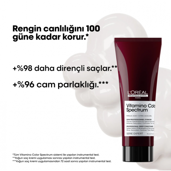L'Oréal Professionnel Vitamino Color Spectrum Parlaklık Kazandıran Saç Kremi 75 ml L'Oréal Professionnel Vitamino Color Spectrum Parlaklık Kazandıran Saç Kremi 75 ml