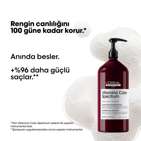 L'Oréal Professionnel Vitamino Color Spectrum Boyalı Saçlar İçin Solma Karşıtı Şampuan 1500 ml
