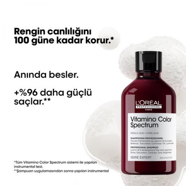 L'Oréal Professionnel Vitamino Color Spectrum Boyalı Saçlar İçin Solma Karşıtı Şampuan 300 ml