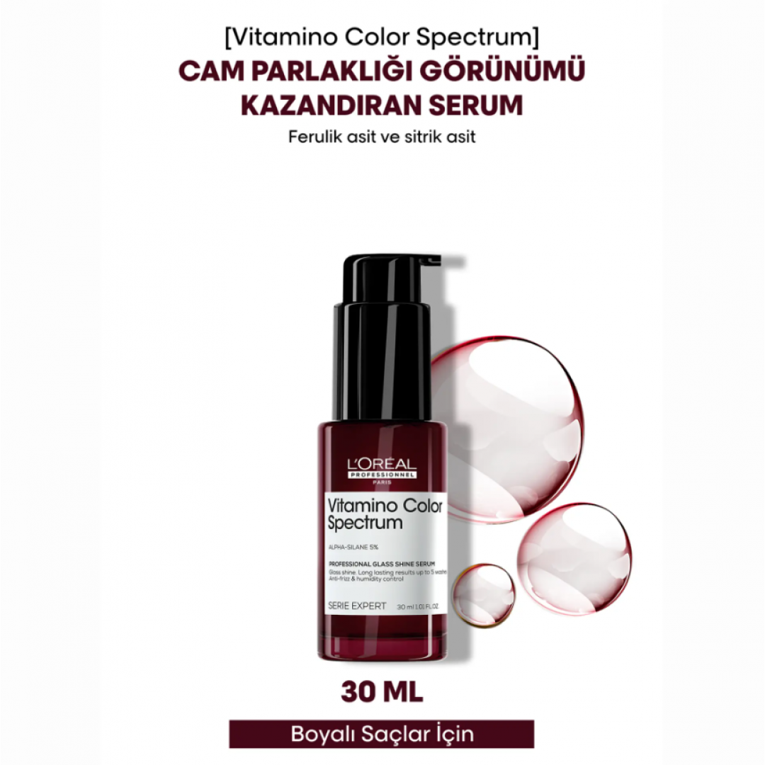 L'Oréal Professionnel Vitamino Color Spectrum Cam Parlaklığı Kazandıran Serum 30 ml L'Oréal Professionnel Vitamino Color Spectrum Cam Parlaklığı Kazandıran Serum 30 ml