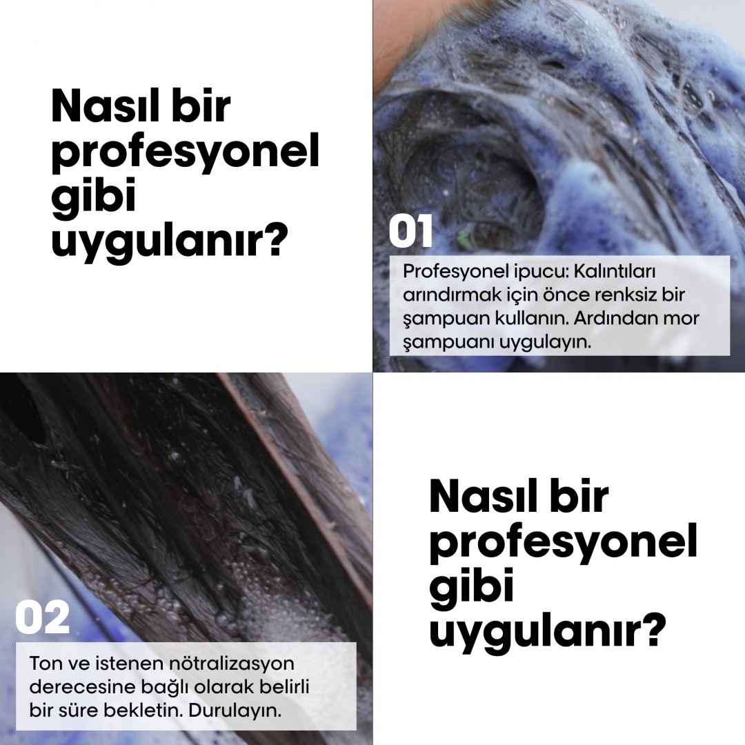 L'Oréal Professionnel Vitamino Color Spectrum Sarı Tonlarını Nötralize Edici Mor Şampuan 300 ml